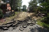 Asphalt driveway demolition