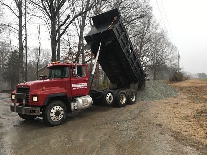 Delivery of crusher run